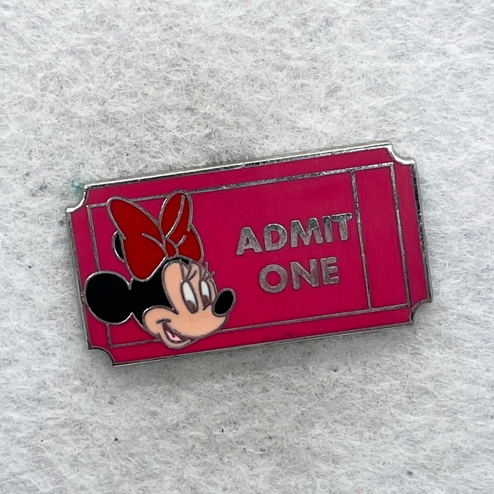 🔮 5/$25 Disney Minnie Mouse Admission Ticket Pin